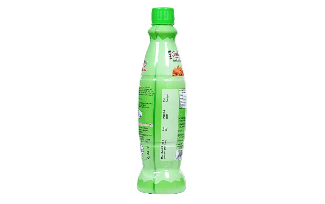 Goldiee Green Chilli Sauce    Plastic Bottle  650 millilitre